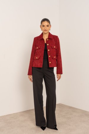 Švarkas Tvido Burgundy - Image 2