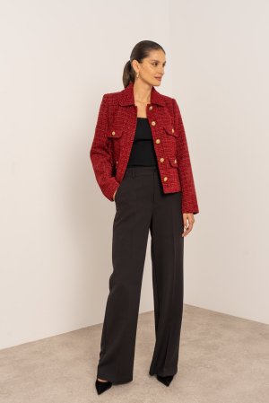 Švarkas Tvido Burgundy - Image 4